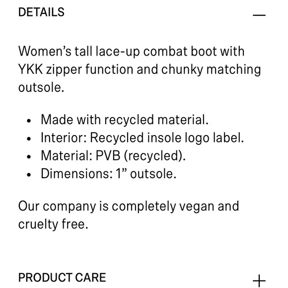 Matt & Nat Marlee Y2K Chunky Combat Boots - Picture 12 of 12